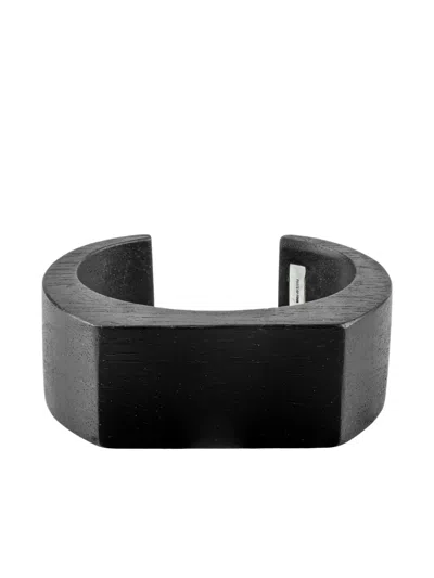 Parts Of Four Crescent Plane Bracelet In Black