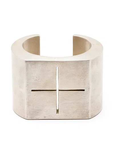 Parts Of Four Crescent Plane Bracelet In Silver