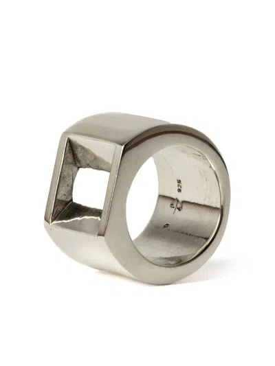 Parts Of Four Crescent Plane Gateway Ring In Silver