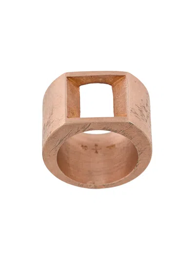 Parts Of Four Crescent Plane Ring In Pink