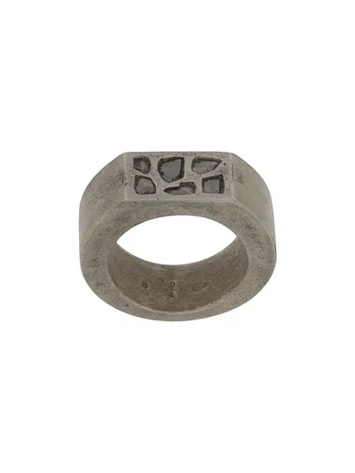 Parts Of Four Crescent Plane Ring In Silver