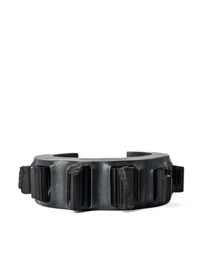 Parts Of Four Crescent Tourmaline-embellished Bracelet In Black