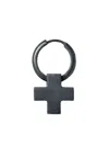 Parts Of Four Cross-charm Hoop Earring In Black