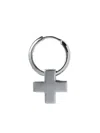 Parts Of Four Cross-charm Hoop Earring In Silver