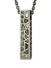 Parts Of Four Cuboid Diamond Pendant Necklace In Silver