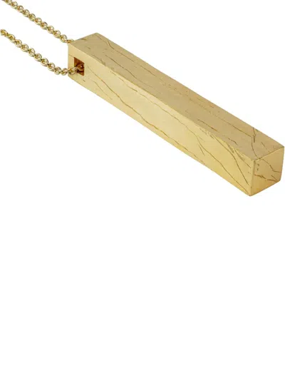 Parts Of Four Cuboid Necklace In Gold