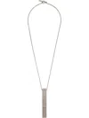 Parts Of Four Cuboid Necklace In Silver
