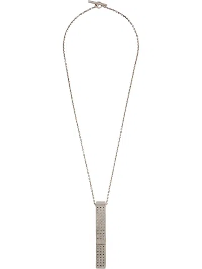 Parts Of Four Cuboid Necklace In Silver