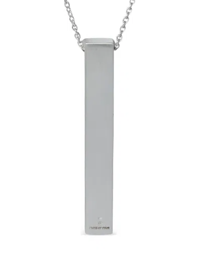 Parts Of Four Cuboid Necklace In Silver