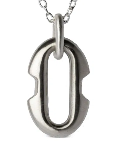 Parts Of Four Deco Link Necklace In Silver