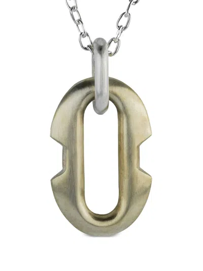 Parts Of Four Deco Link Necklace In Silver