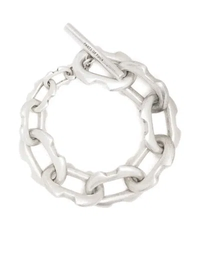 Parts Of Four Deco Link Toggle-chain Bracelet In Schwarz