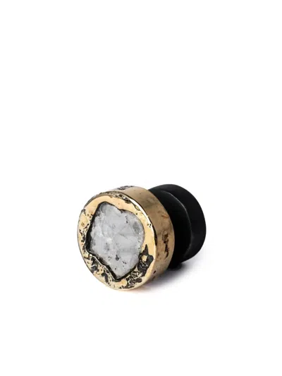 Parts Of Four Diamond-detail Stud Earring In Gold