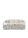 Parts Of Four Diamond-encrusted Bracelet In Silver