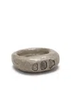 Parts Of Four Diamond-encrusted Ring In Metallic