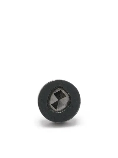 Parts Of Four Diamond-encrusted Single Earring In Black