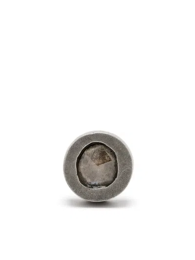 Parts Of Four Diamond-encrusted Single Earring In Silver