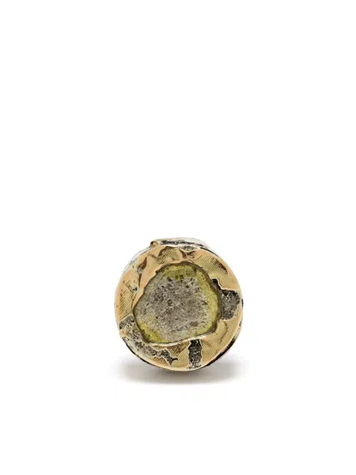 Parts Of Four Diamond-encrusted Single Stud Earring In Gold