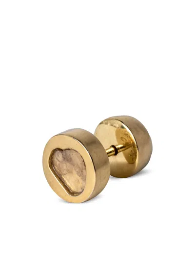Parts Of Four Diamond-encrusted Stud Earring In Gold
