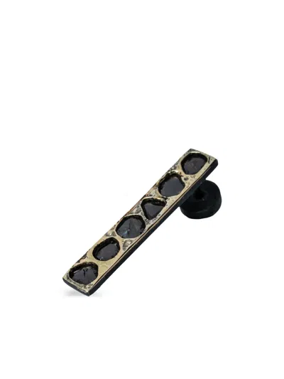 Parts Of Four Diamond Plate Earring In Black