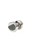 Parts Of Four Diamond Polished-finish Stud Earring In Silver
