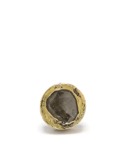 Parts Of Four Diamond Stud Single Earring In Gold