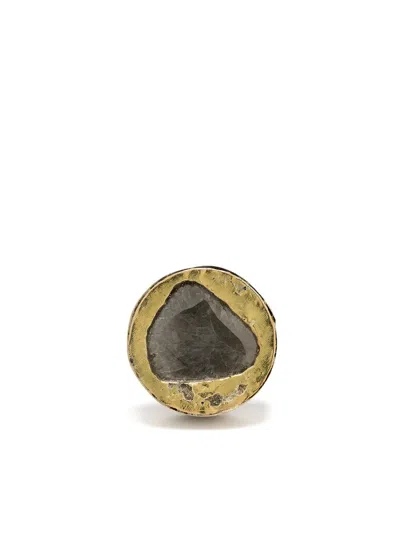 Parts Of Four Diamond Stud Single Earring In Gold