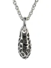Parts Of Four Diamond Teardrop Necklace In Metallic