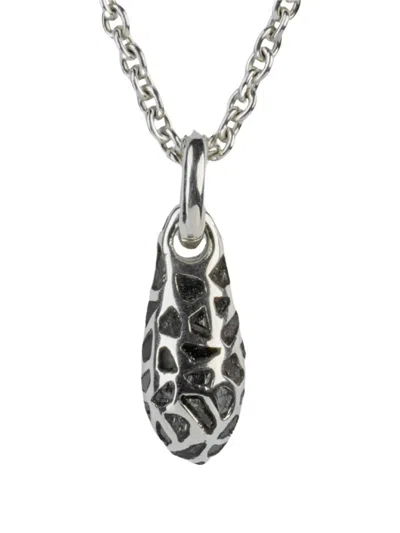 Parts Of Four Diamond Teardrop Necklace In Metallic