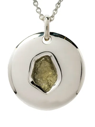 Parts Of Four Disk Necklace In Silver