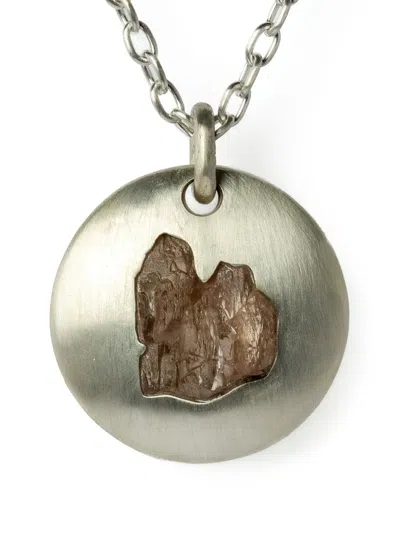 Parts Of Four Disk Necklace In Silver