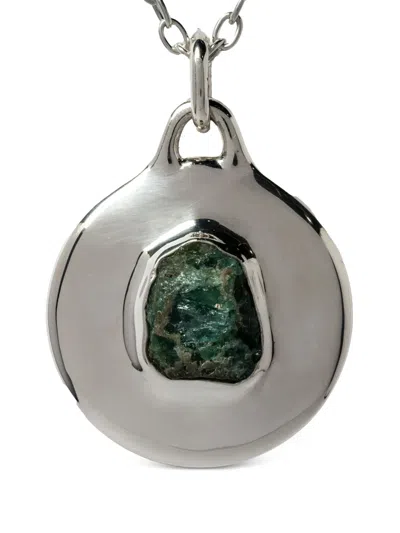 Parts Of Four Disk Necklace In Silver