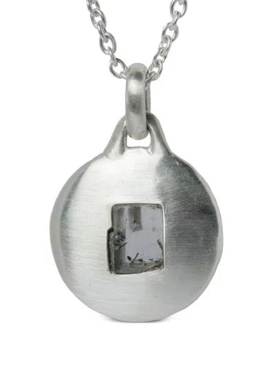Parts Of Four Disk Necklace In Silver
