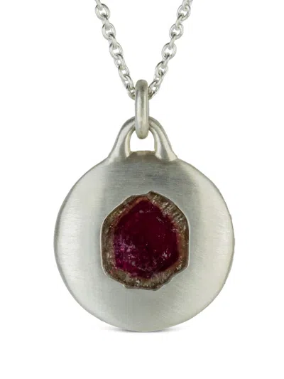 Parts Of Four Disk Necklace In Silver