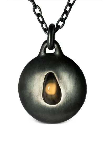 Parts Of Four Disk Necklace In Black