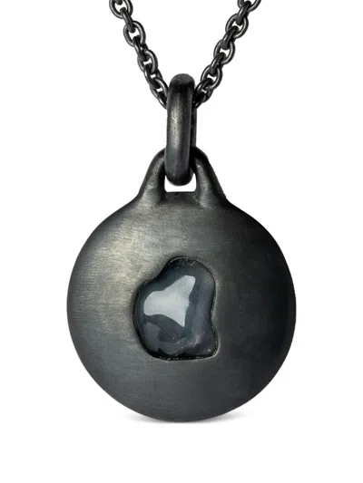 Parts Of Four Disk Pendant Necklace In Black