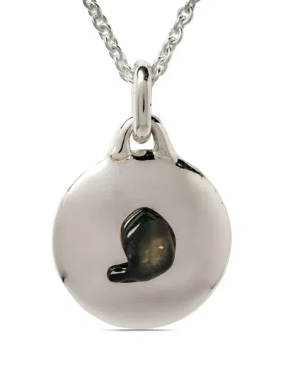 Parts Of Four Disk Pendant Necklace In Silver