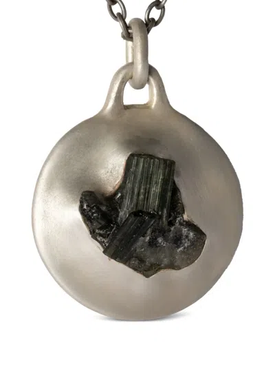 Parts Of Four Disk Pendant Necklace In Silver