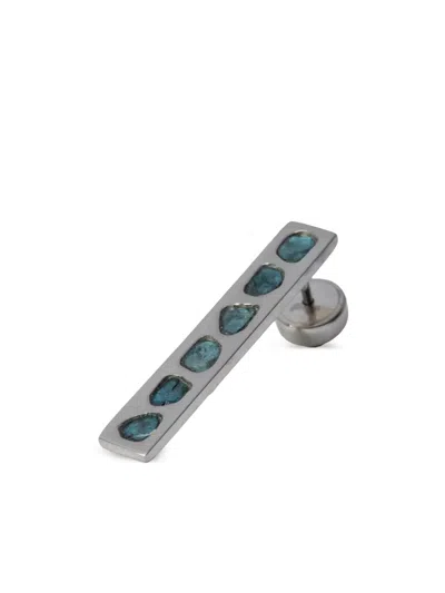 Parts Of Four Embellished Plate Earrings In Silver