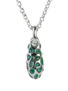 Parts Of Four Emerald Pavé Necklace In Metallic