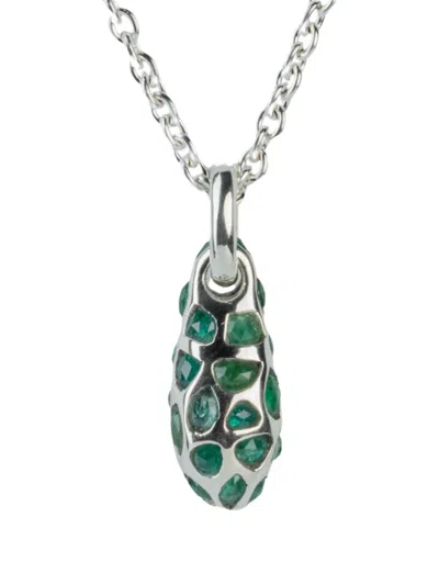 Parts Of Four Emerald Pavé Necklace In Metallic