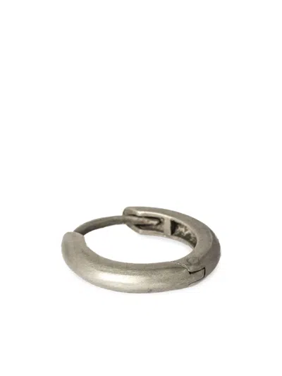 Parts Of Four Extra Small Sterling Silver Hoop Earring