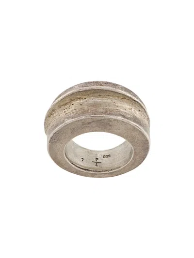 Parts Of Four Foldform Crescent Ring In Silver