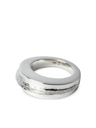 Parts Of Four Foldform Crescent Sterling Silver Ring