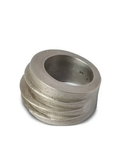Parts Of Four Foldform Crescent Sterling-silver Ring