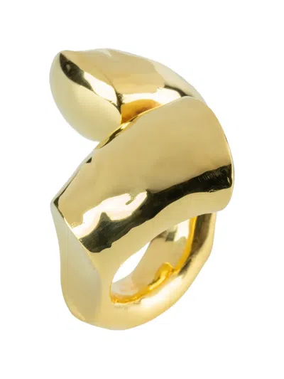 Parts Of Four Giant Twisted Druid Ring In Gold