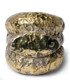 PARTS OF FOUR PARTS OF FOUR GOLD-PLATED STERLING SILVER STACK ROMAN MOUNTAIN RING