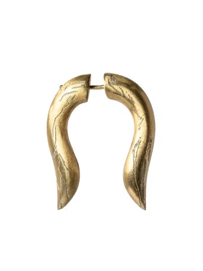 Parts Of Four Hathor Sterling Silver Earring In Gold