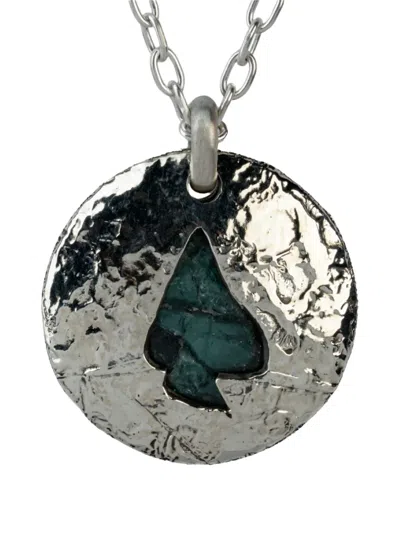 Parts Of Four Heart-shaped Disc Necklace In Metallic