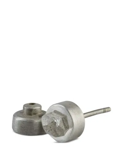 Parts Of Four Herkimer Spike Stud Earring In Metallic